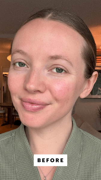 Fowler before applying the Saltyface Tanning Water